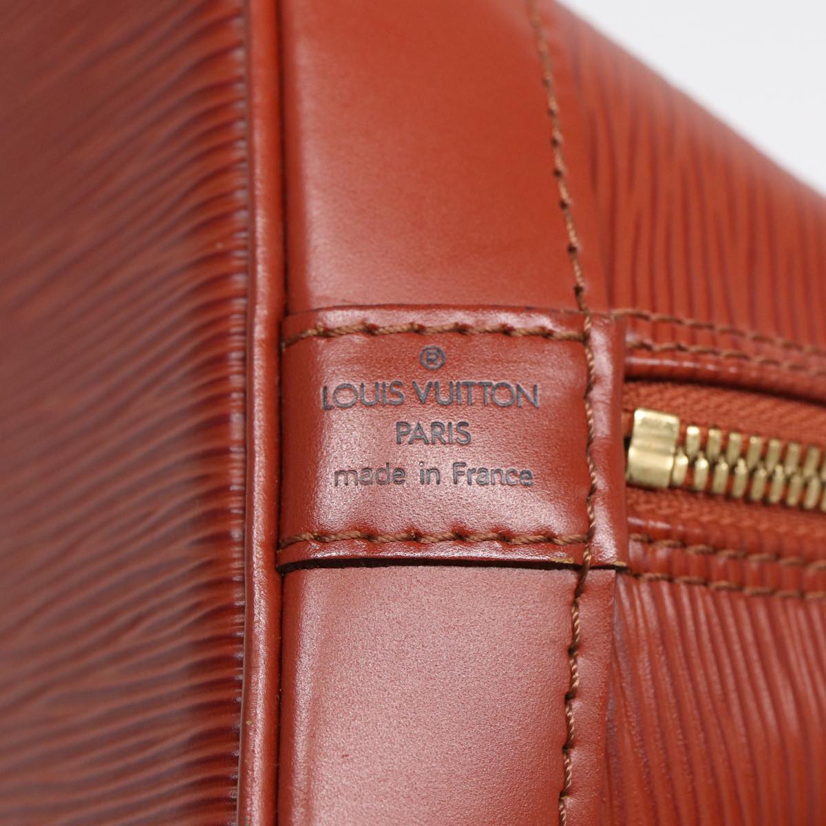 LOUIS VUITTON Epi Alma Hand Bag Brown M5214D LV 89518