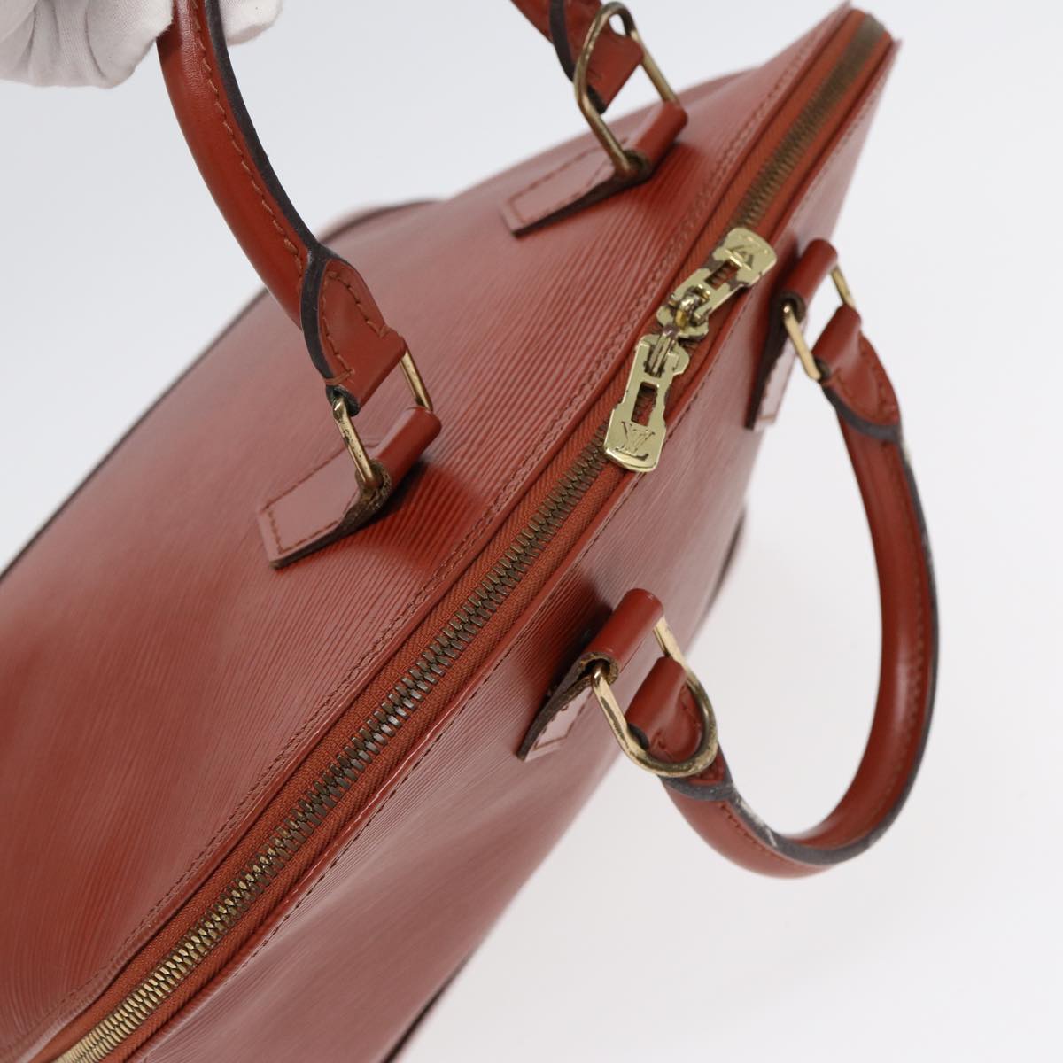 LOUIS VUITTON Epi Alma Hand Bag Brown M5214D LV 89518