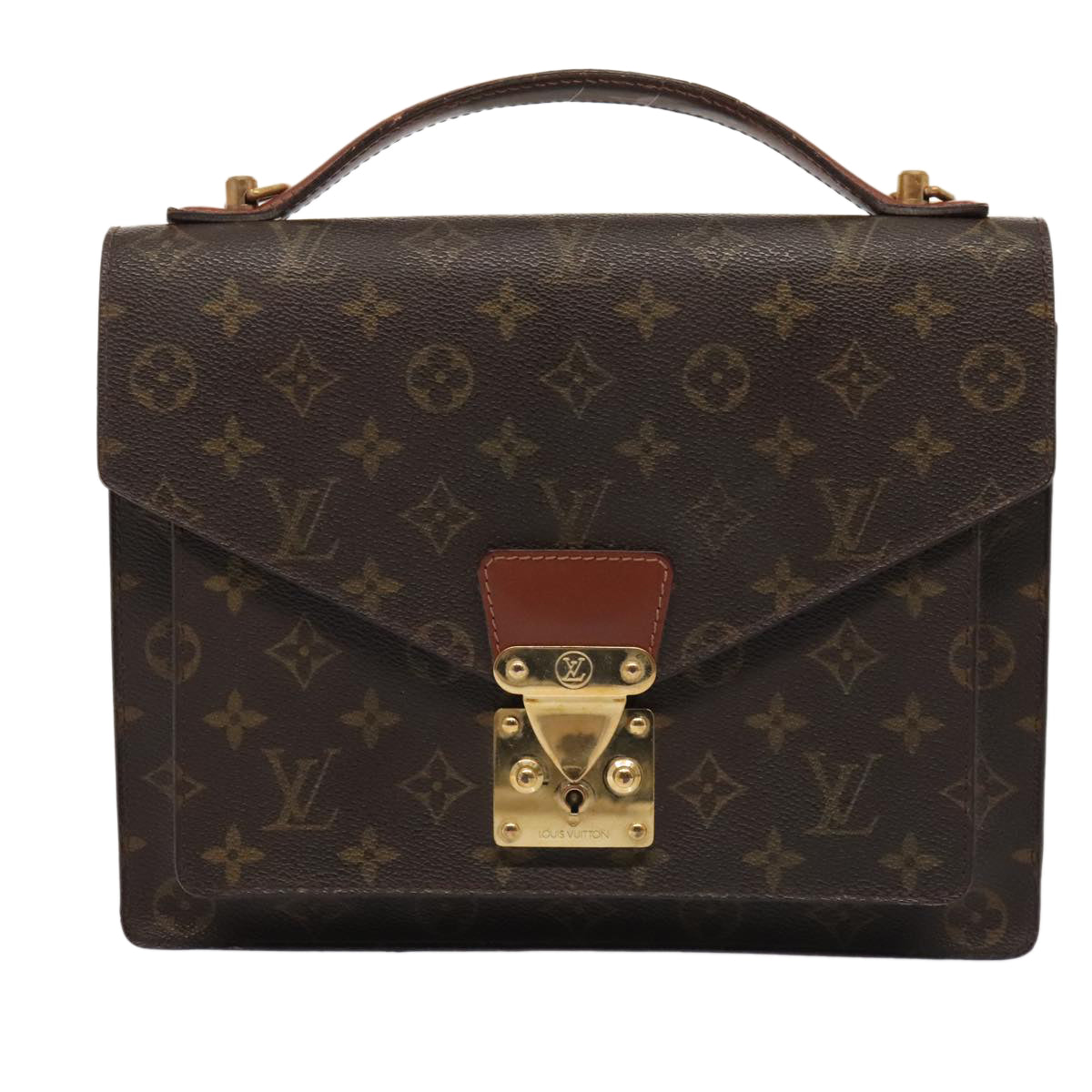 LOUIS VUITTON Monogram Monceau 28 Hand Bag 2way M51185 LV 89530