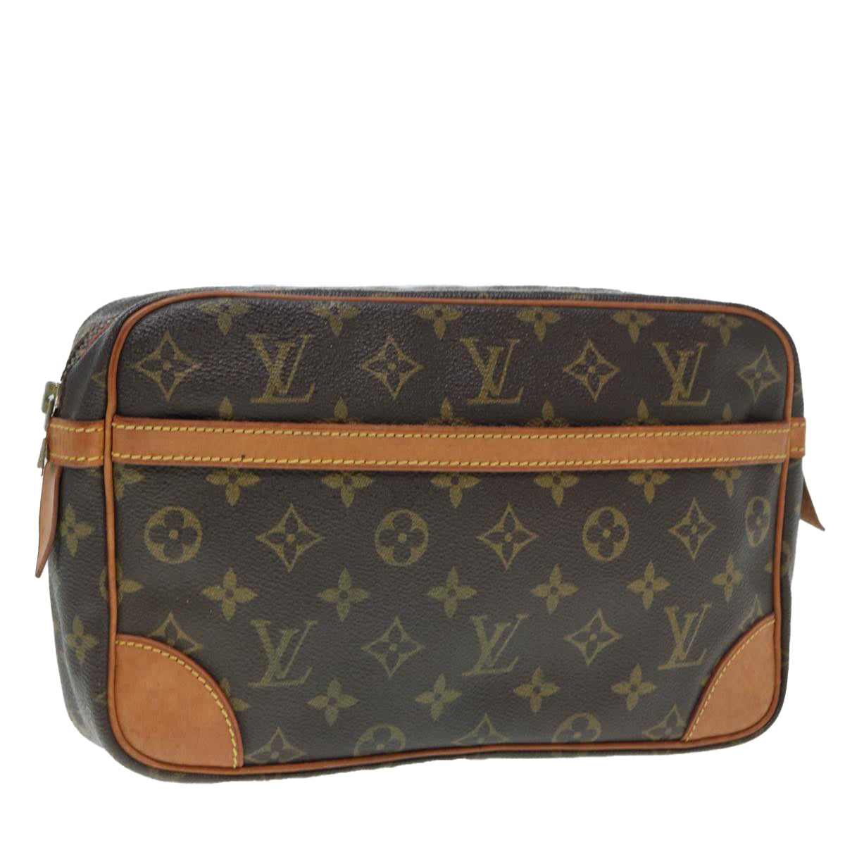 LOUIS VUITTON Monogram Compiegne 28 Clutch Bag M51845 LV 89531