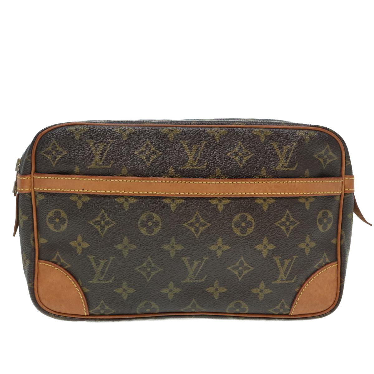 LOUIS VUITTON Monogram Compiegne 28 Clutch Bag M51845 LV 89531