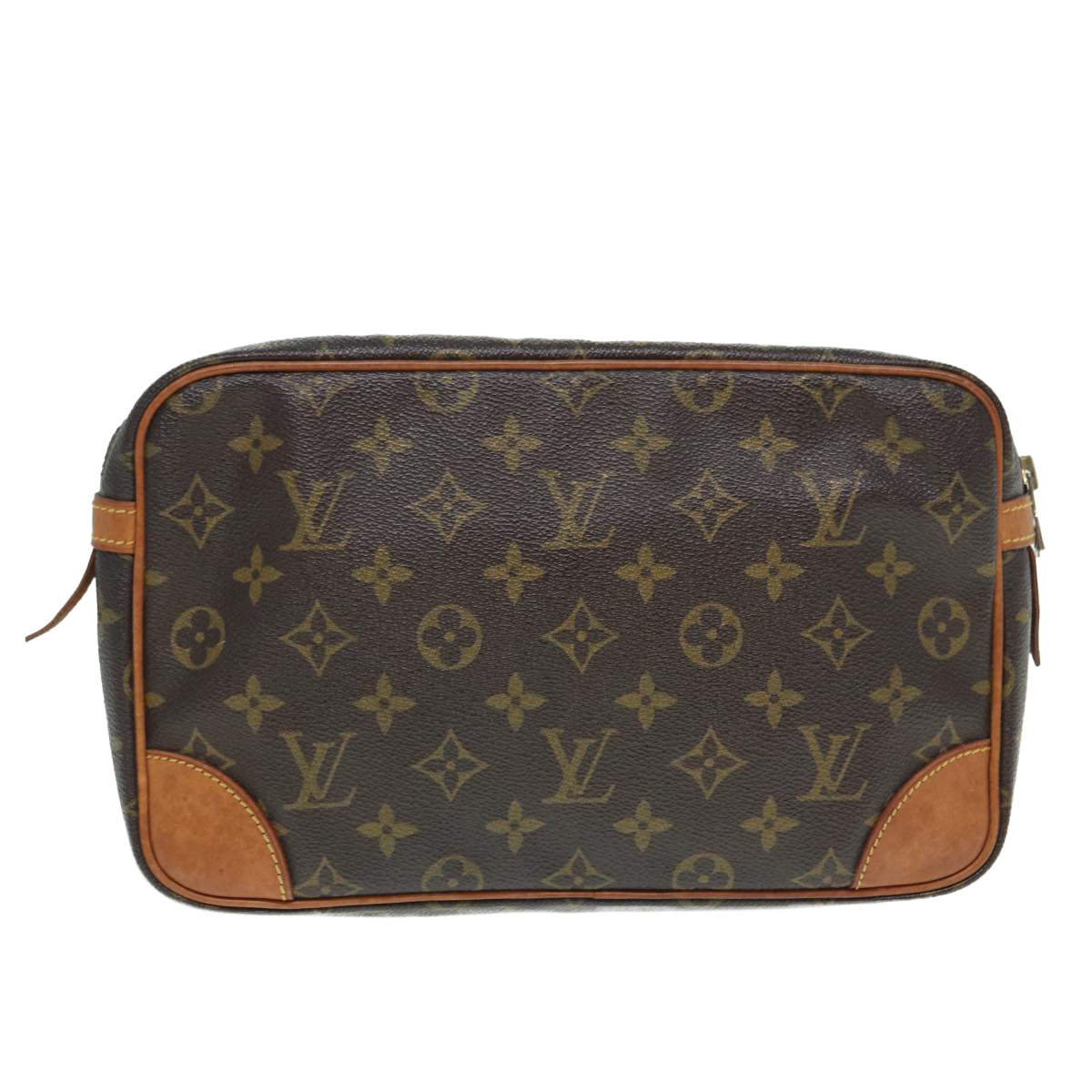 LOUIS VUITTON Monogram Compiegne 28 Clutch Bag M51845 LV 89531