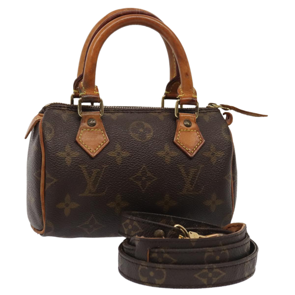 LOUIS VUITTON Monogram Mini Speedy Hand Bag M41534 LV 89532
