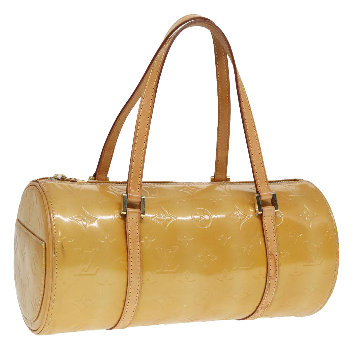 LOUIS VUITTON Monogram Vernis Bedford Hand Bag Beige M91006 LV 89536