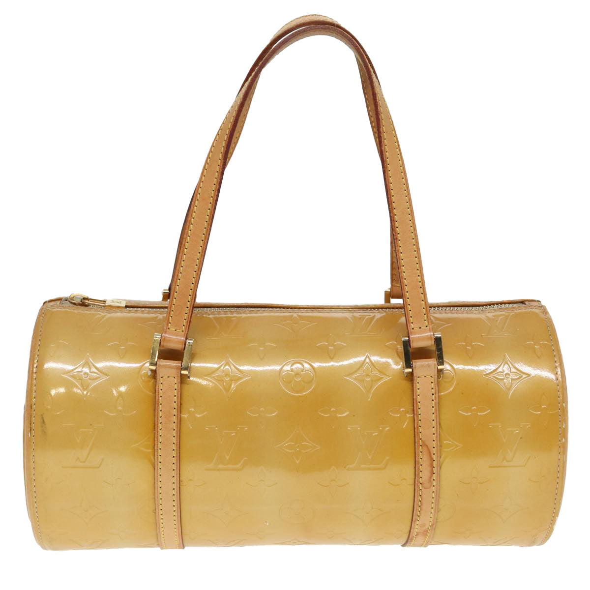 LOUIS VUITTON Monogram Vernis Bedford Hand Bag Beige M91006 LV 89536