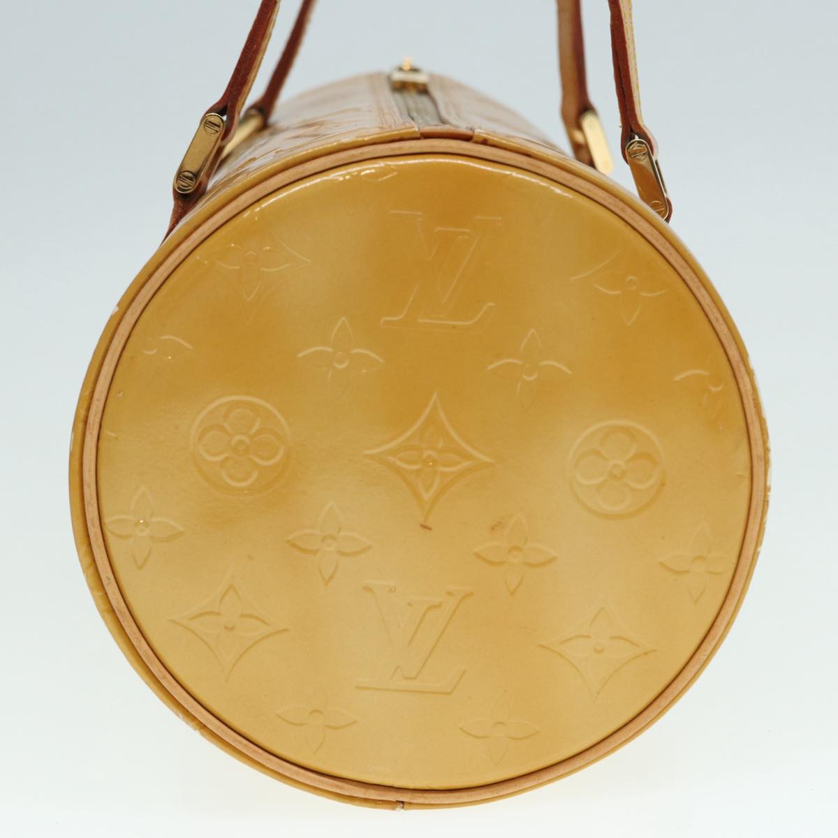 LOUIS VUITTON Monogram Vernis Bedford Hand Bag Beige M91006 LV 89536