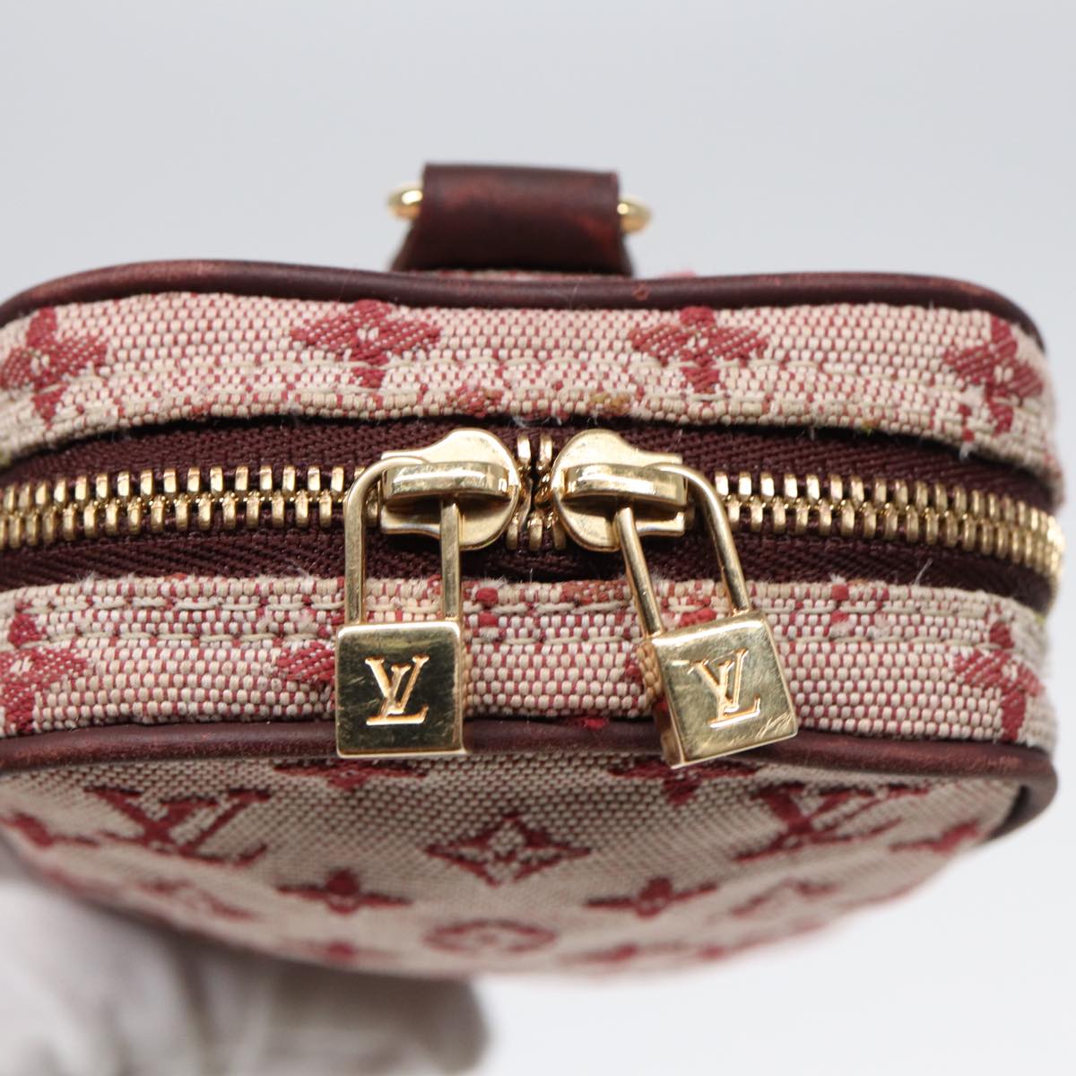 LOUIS VUITTON Monogram Mini Usu Digital Pouch Red M60001 LV 89538