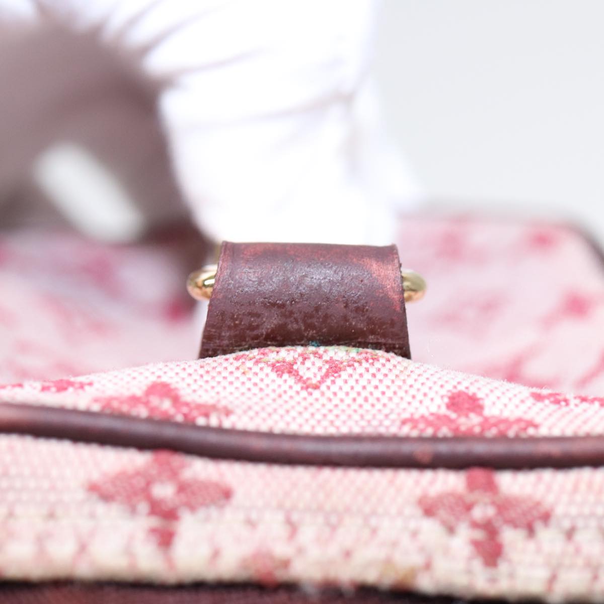 LOUIS VUITTON Monogram Mini Usu Digital Pouch Red M60001 LV 89538