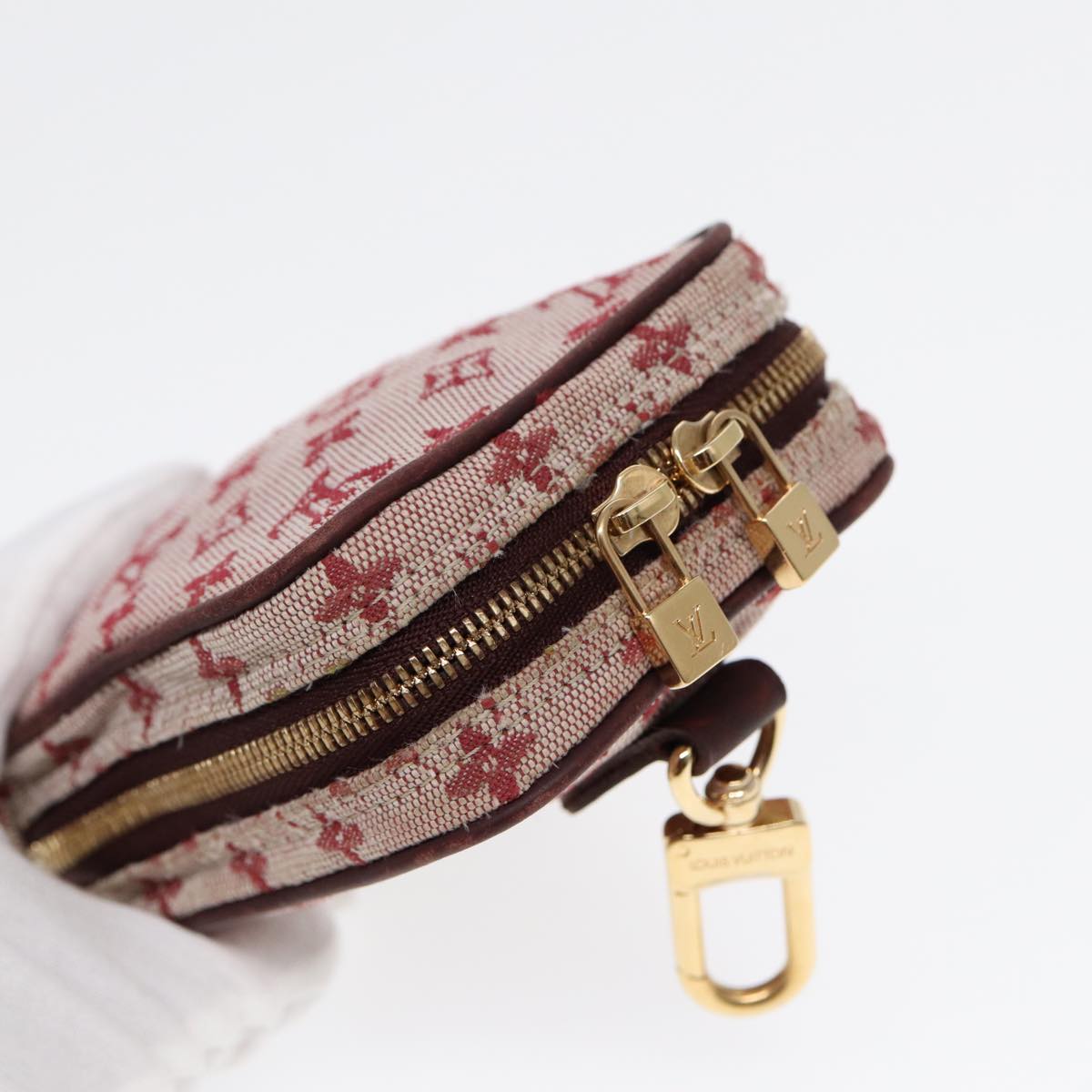 LOUIS VUITTON Monogram Mini Usu Digital Pouch Red M60001 LV 89538