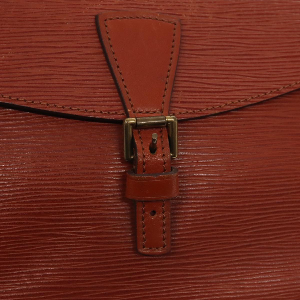 LOUIS VUITTON Epi Jeune FilleMM Shoulder Bag Brown M52153 LV 89553