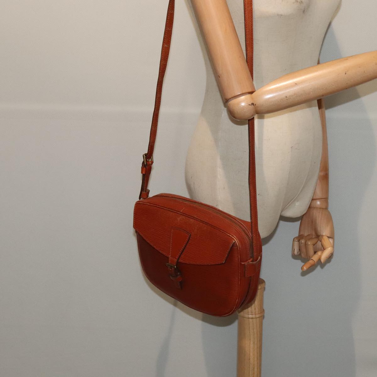 LOUIS VUITTON Epi Jeune FilleMM Shoulder Bag Brown M52153 LV 89553