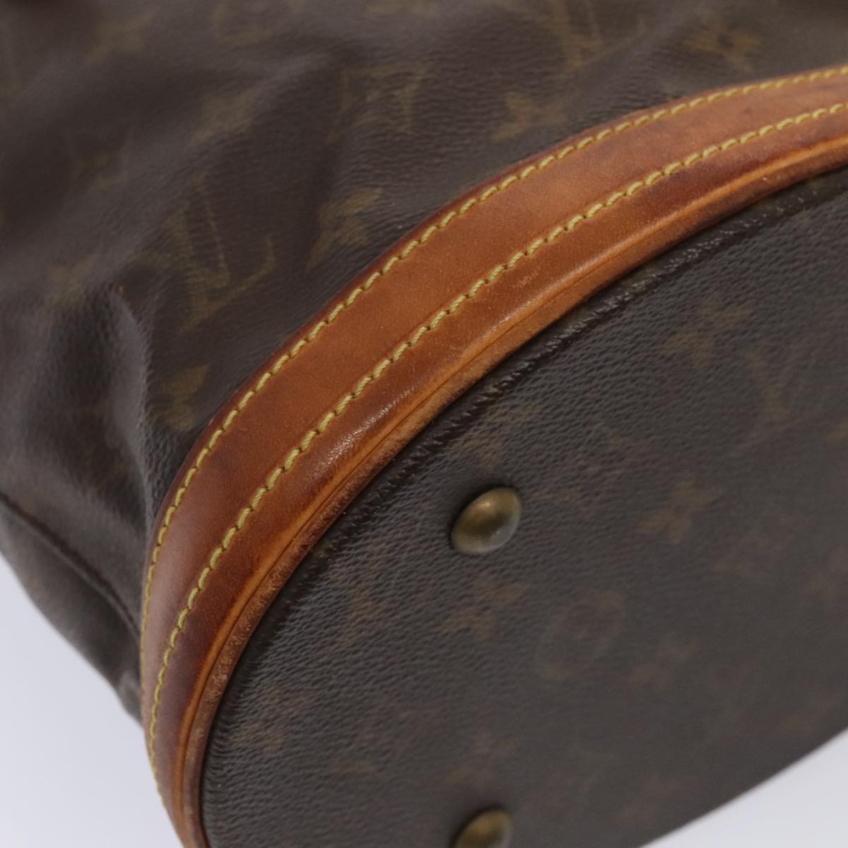 LOUIS VUITTON Monogram Bucket PM Shoulder Bag M42238 LV 89555
