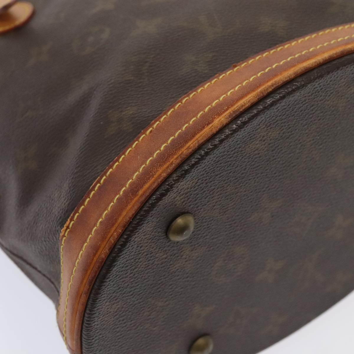 LOUIS VUITTON Monogram Bucket PM Shoulder Bag M42238 LV 89555