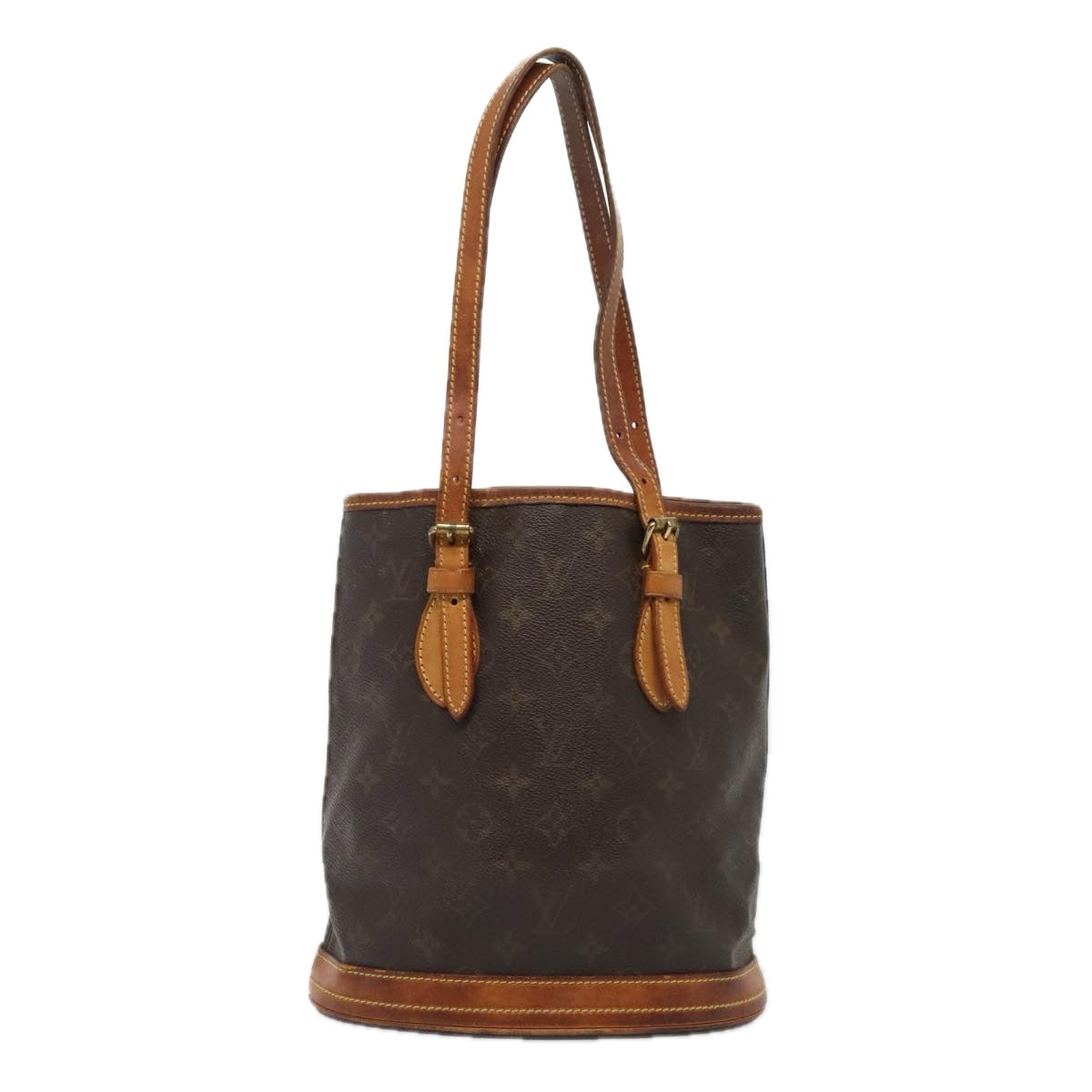 LOUIS VUITTON Monogram Bucket PM Shoulder Bag M42238 LV 89555