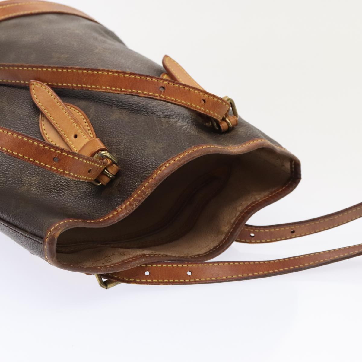 LOUIS VUITTON Monogram Bucket PM Shoulder Bag M42238 LV 89555