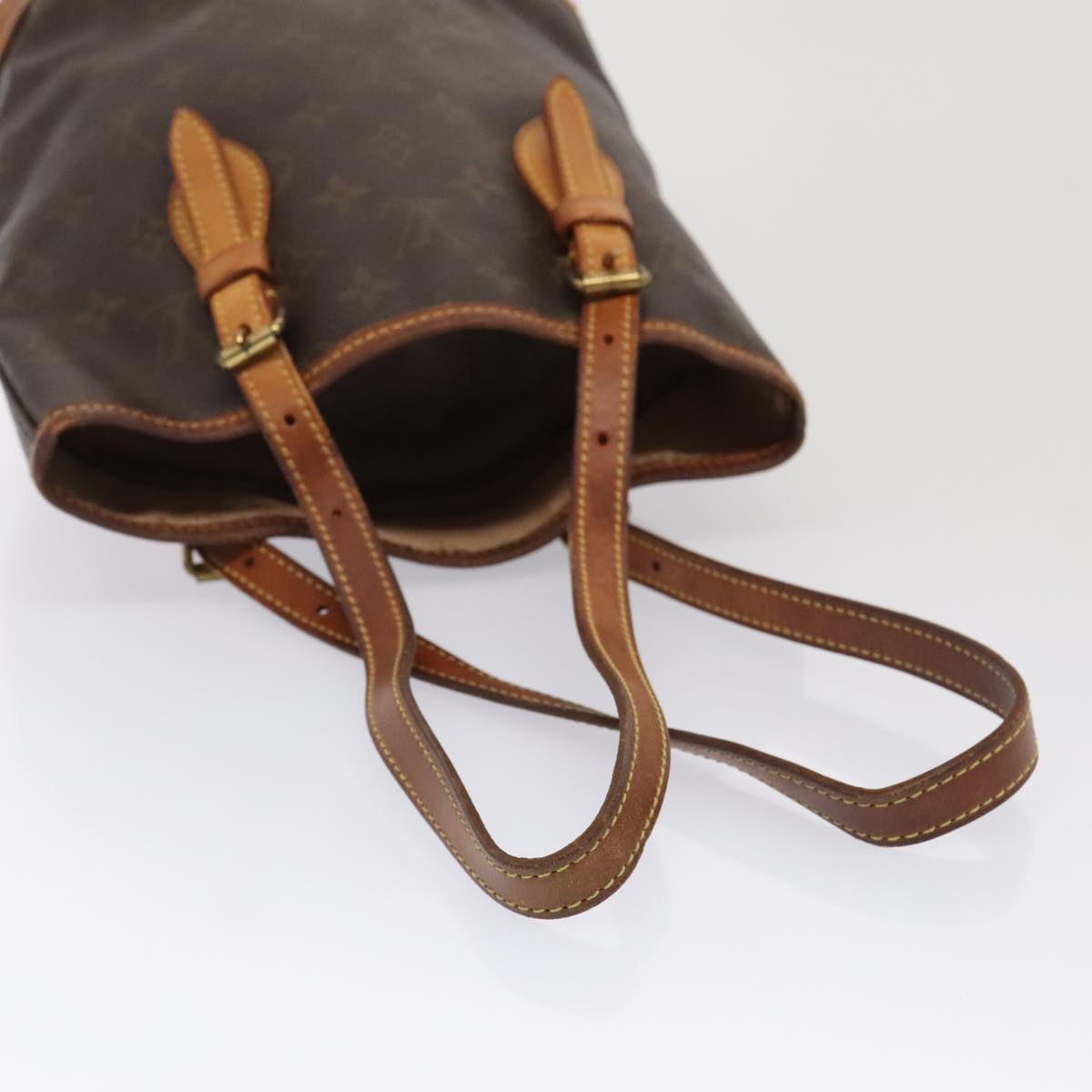 LOUIS VUITTON Monogram Bucket PM Shoulder Bag M42238 LV 89555