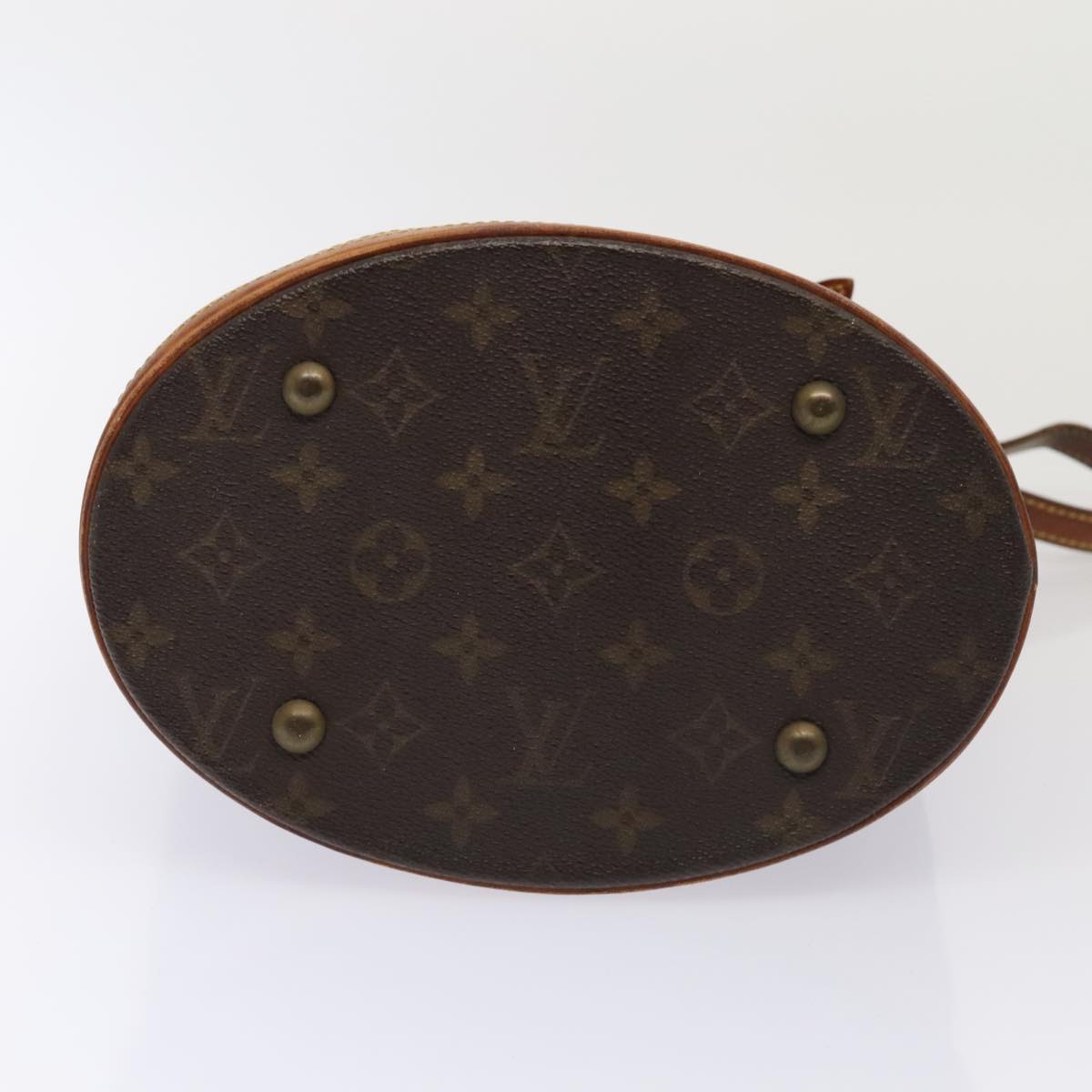 LOUIS VUITTON Monogram Bucket PM Shoulder Bag M42238 LV 89555