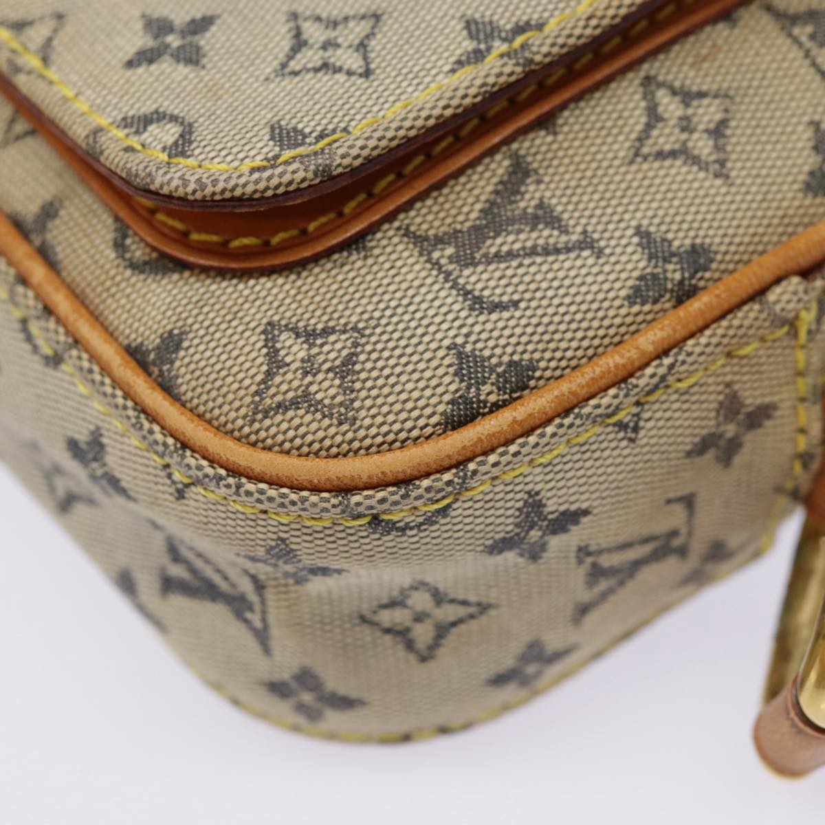 LOUIS VUITTON Monogram Mini Juliet MM Shoulder Bag Blue M92004 LV 89558