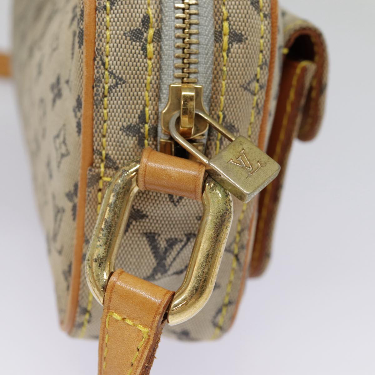LOUIS VUITTON Monogram Mini Juliet MM Shoulder Bag Blue M92004 LV 89558