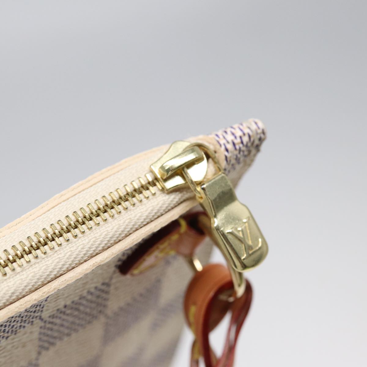 LOUIS VUITTON Damier Azur Neverfull MM Tote Bag N41605 LV 89572