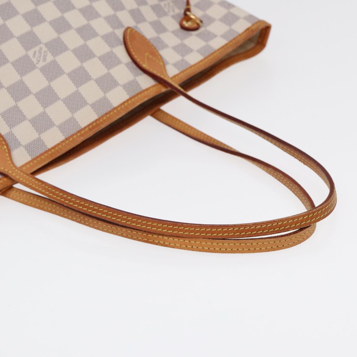 LOUIS VUITTON Damier Azur Neverfull MM Tote Bag N41605 LV 89572