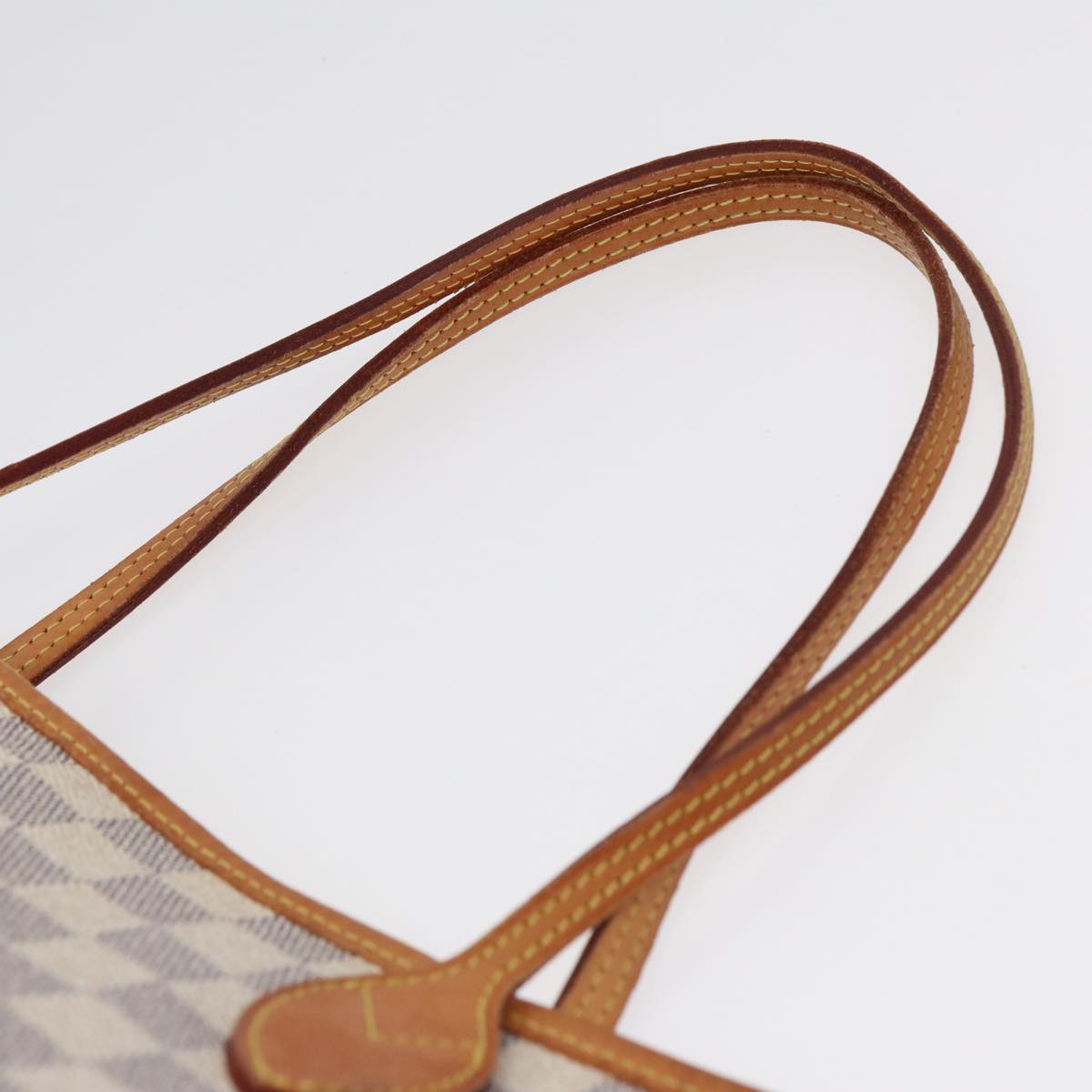 LOUIS VUITTON Damier Azur Neverfull MM Tote Bag N41605 LV 89572