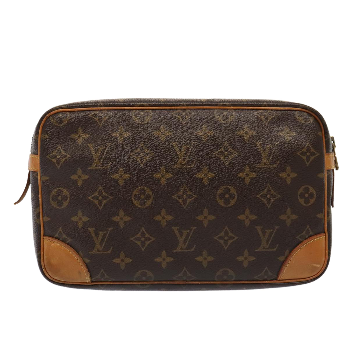 LOUIS VUITTON Monogram Compiegne 28 Clutch Bag M51845 LV 89582