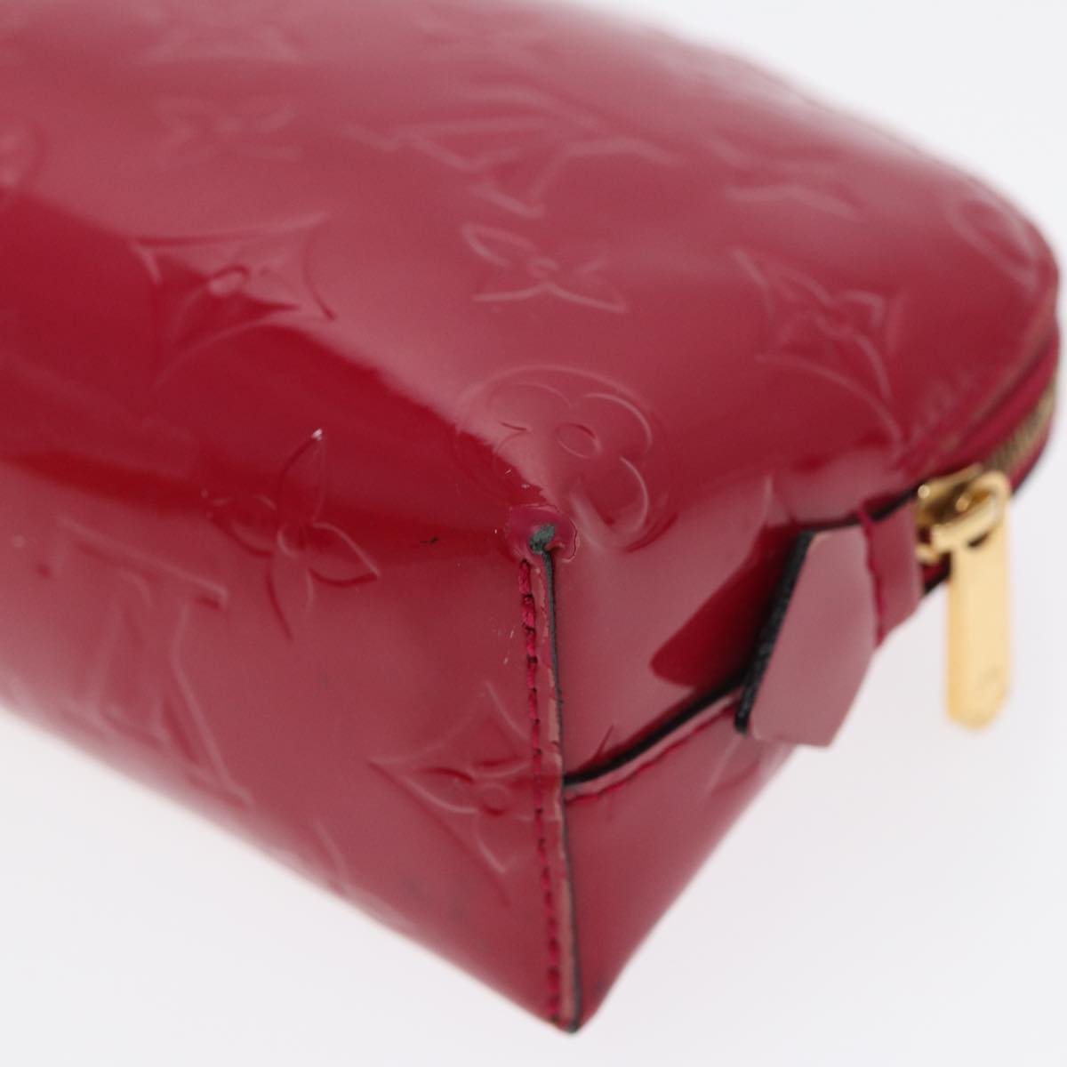LOUIS VUITTON Monogram Vernis Pochette Cosmetic Pouch M90009 LV 89589