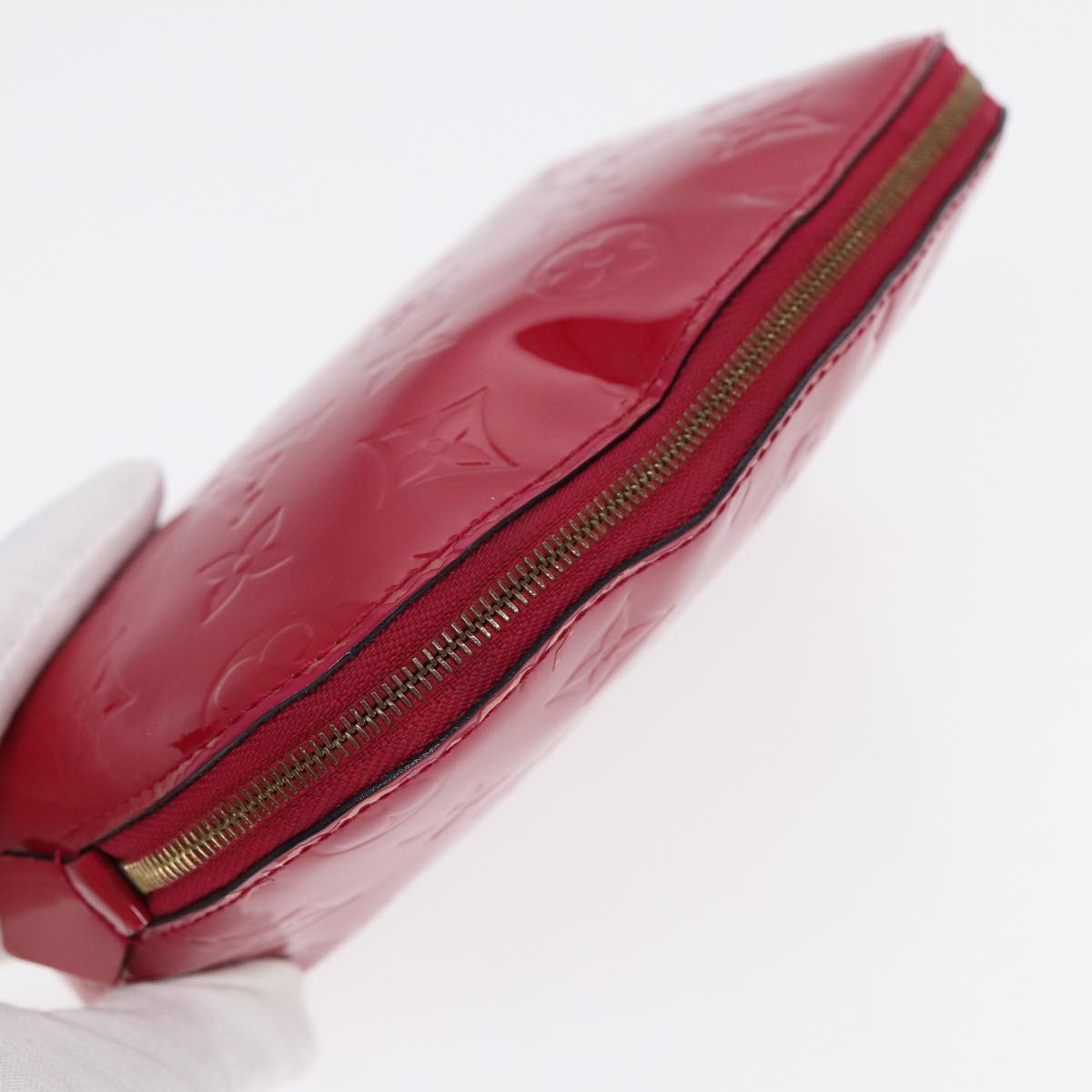 LOUIS VUITTON Monogram Vernis Pochette Cosmetic Pouch M90009 LV 89589