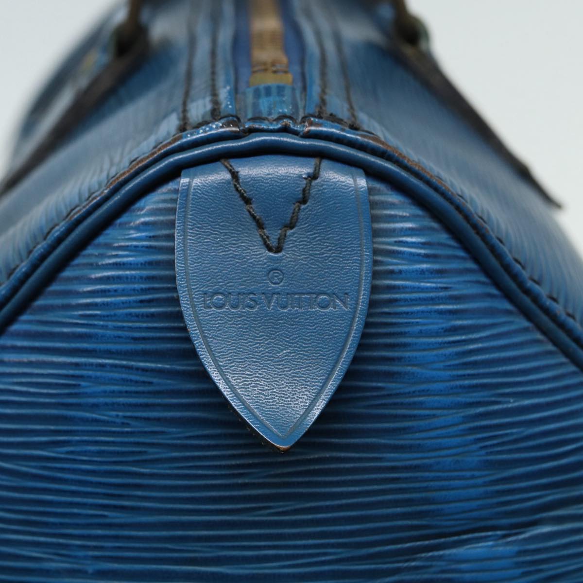 LOUIS VUITTON Epi Speedy 25 Hand Bag Toledo Blue M43015 LV 89591