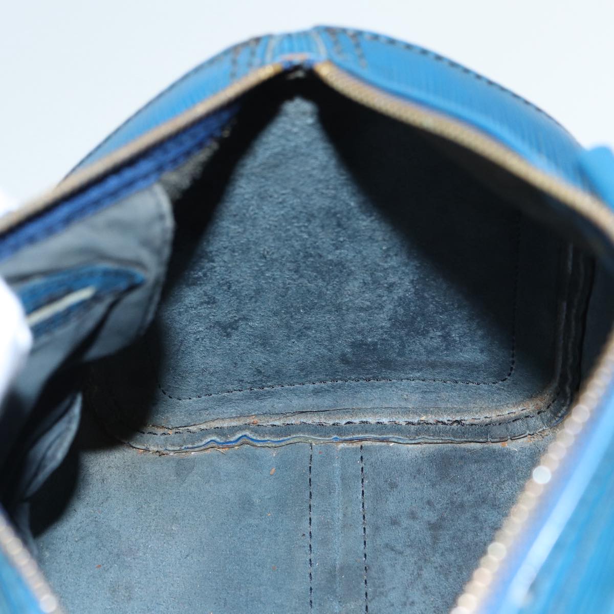 LOUIS VUITTON Epi Speedy 25 Hand Bag Toledo Blue M43015 LV 89591