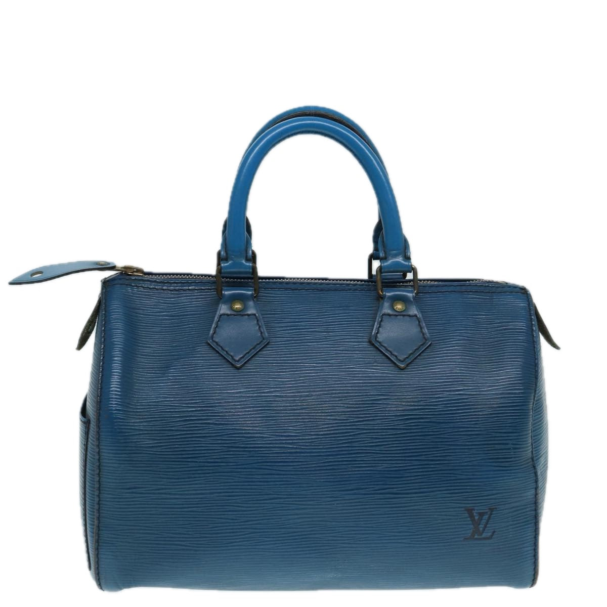 LOUIS VUITTON Epi Speedy 25 Hand Bag Toledo Blue M43015 LV 89591