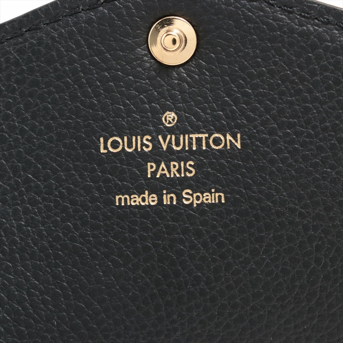 Louis Vuitton Monogram Emplant Portfolio M61182 Black Wallet