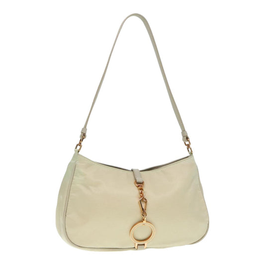 Luxury Prada Shoulder Bag Nylon White Gold  89603