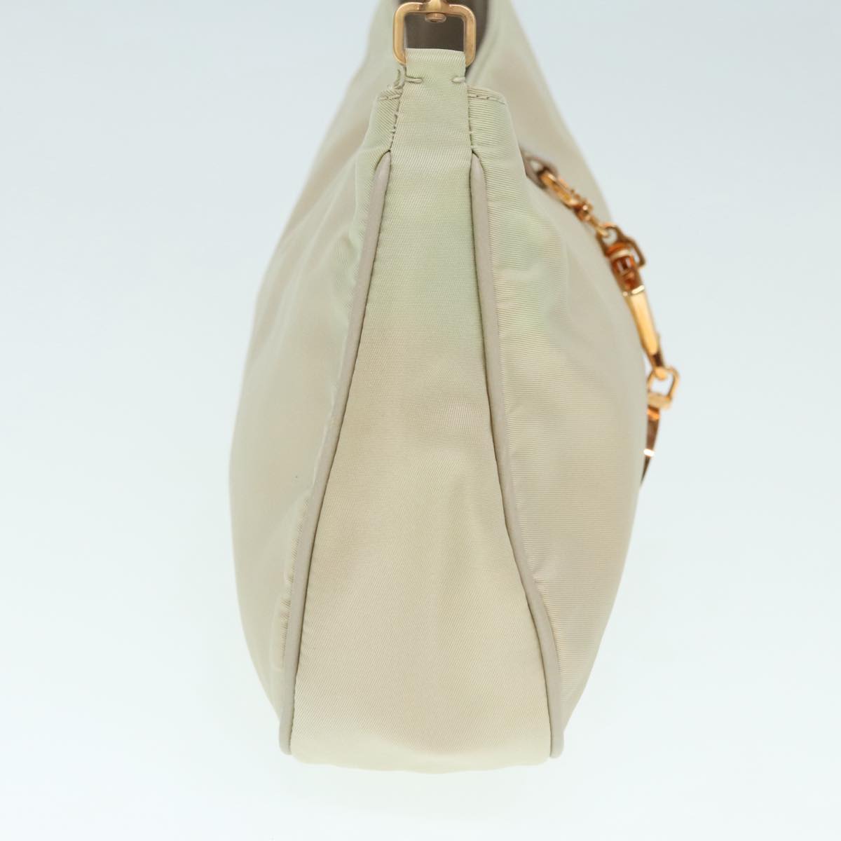Luxury Prada Shoulder Bag Nylon White Gold  89603
