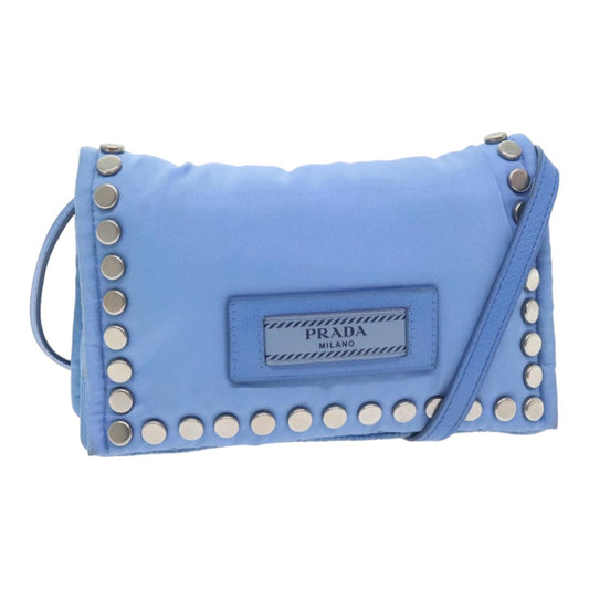 Luxury Prada Shoulder Bag Nylon Blue  89790