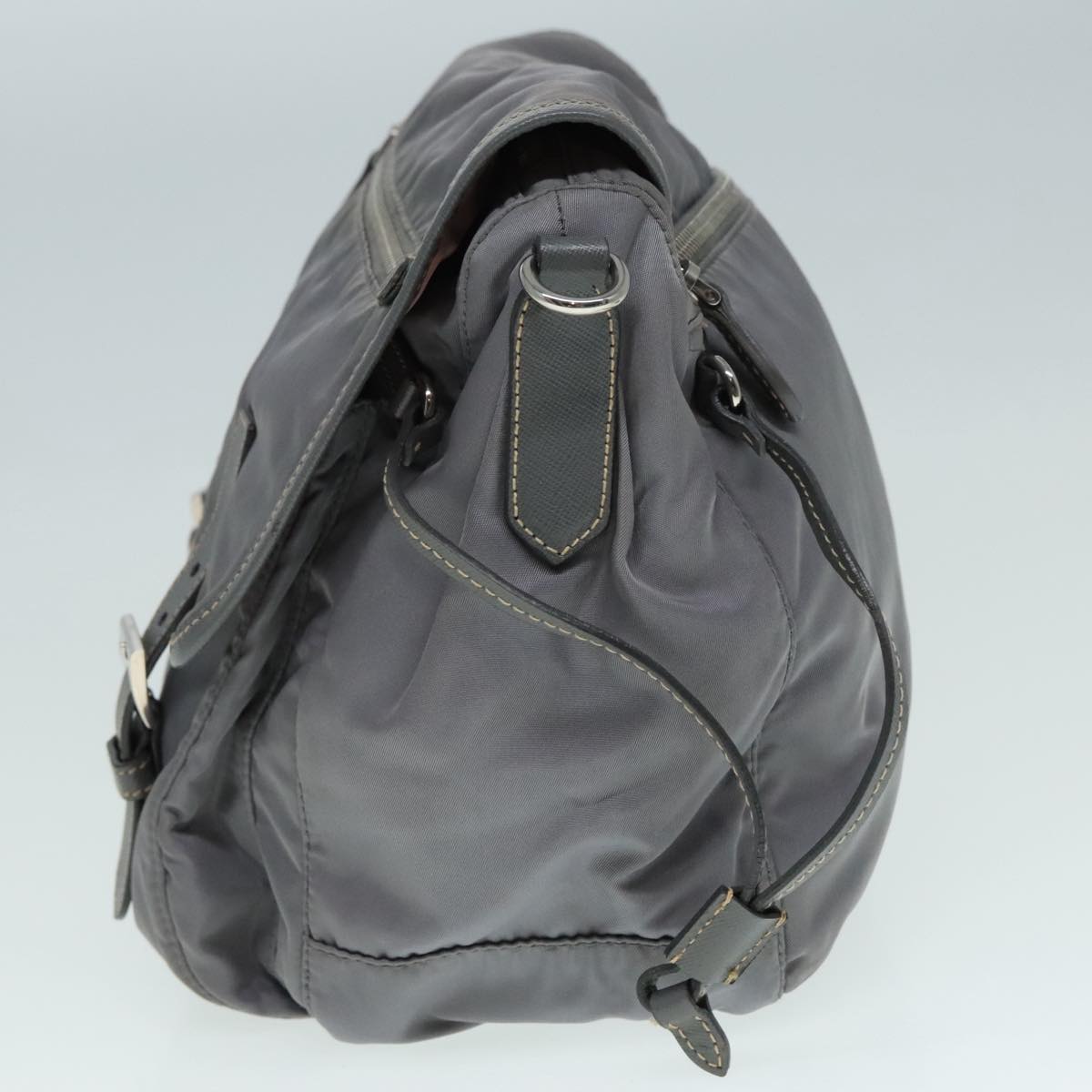 Luxury Prada Shoulder Bag Nylon Gray  89792