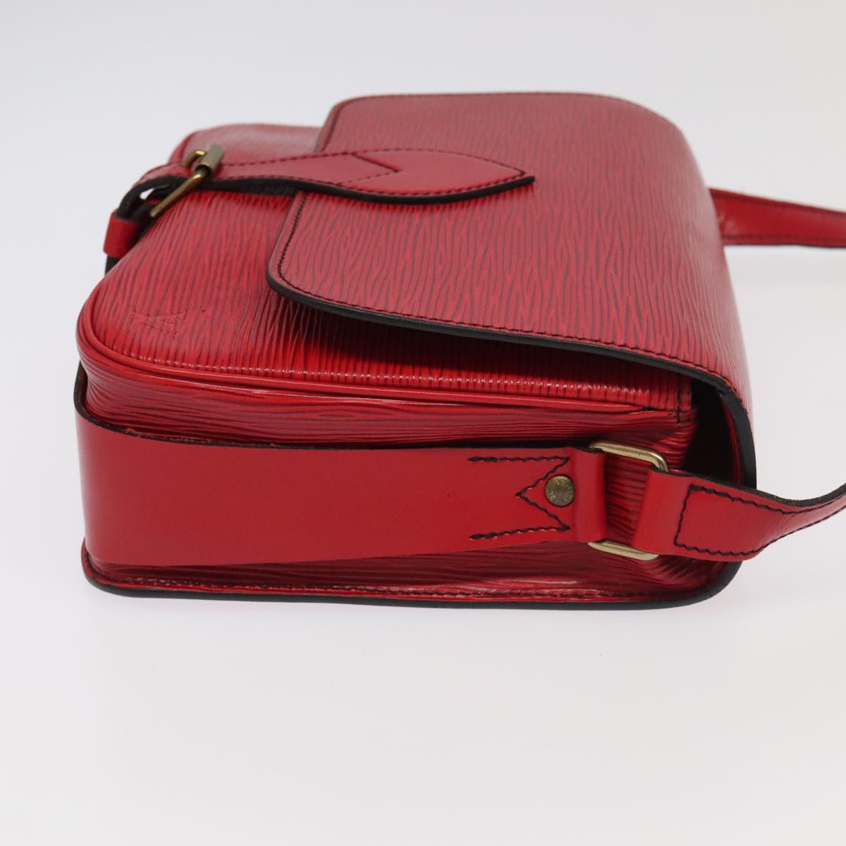 LOUIS VUITTON Epi Cartesier MM Shoulder Bag Red M52247 LV 89830