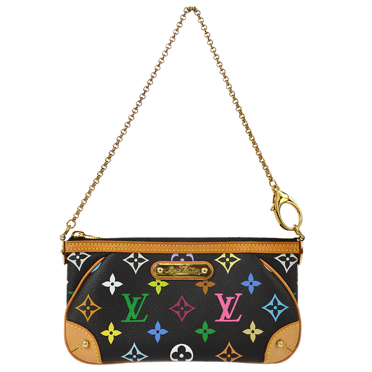 Louis Vuitton 2008 Pochette Milla MM Handbag Multicolor M60097