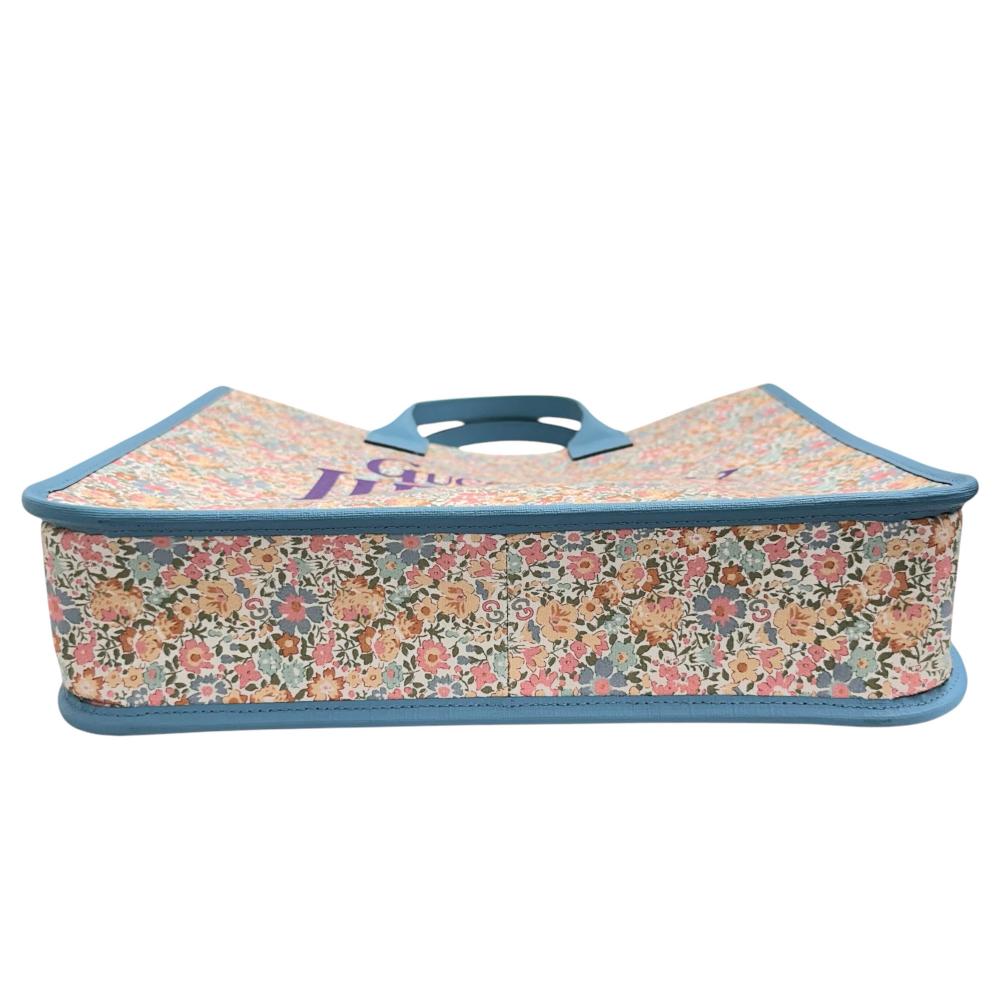 Gucci Leather Canvas Liberty Tote Bag 550763