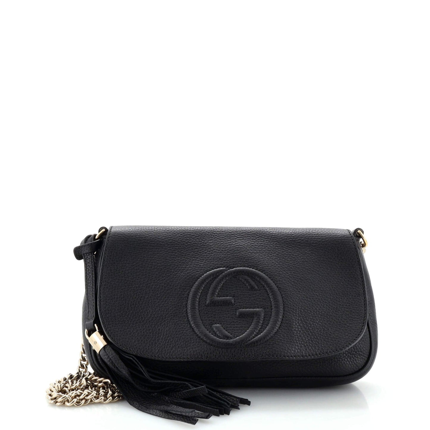Luxury Gucci Trending 2025 Soho Chain Crossbody Bag Leather Medium