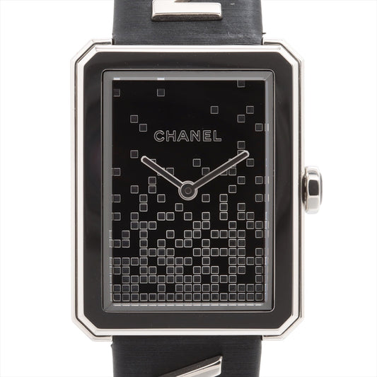 CHANEL BOYFRI WONDED DO CHANEL H7470 SSLEAD QZ BLACK SCRIPT PLACE