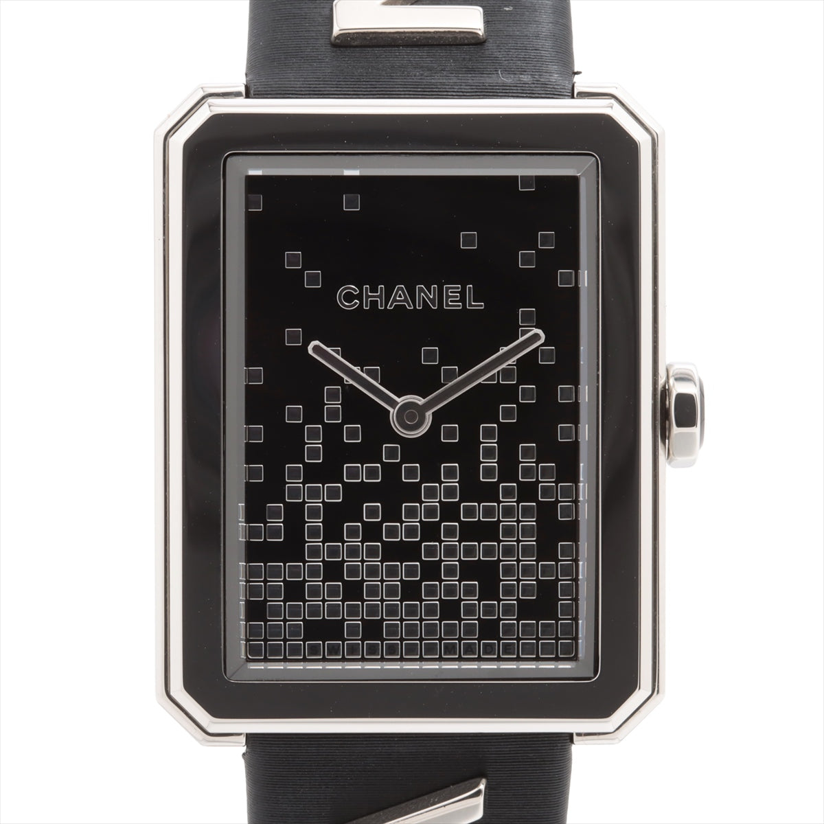 CHANEL BOYFRI WONDED DO CHANEL H7470 SSLEAD QZ BLACK SCRIPT PLACE