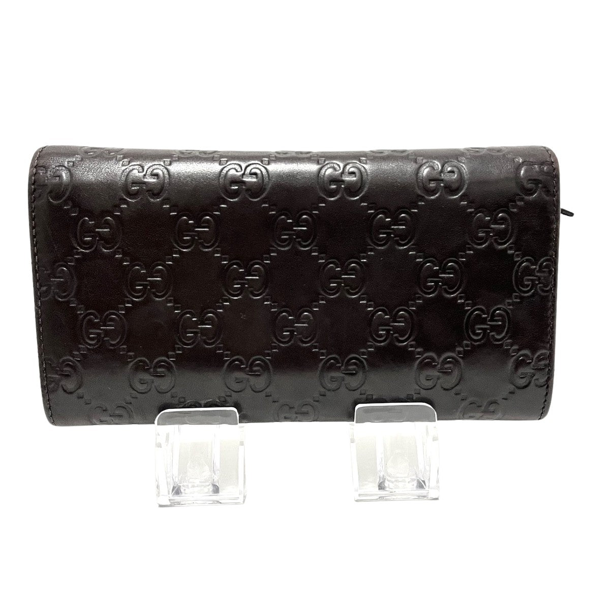 Gucci Metal Bar  Leather Wallet