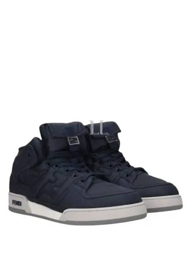 Luxury Fendi Match High Top Sneakers Blue