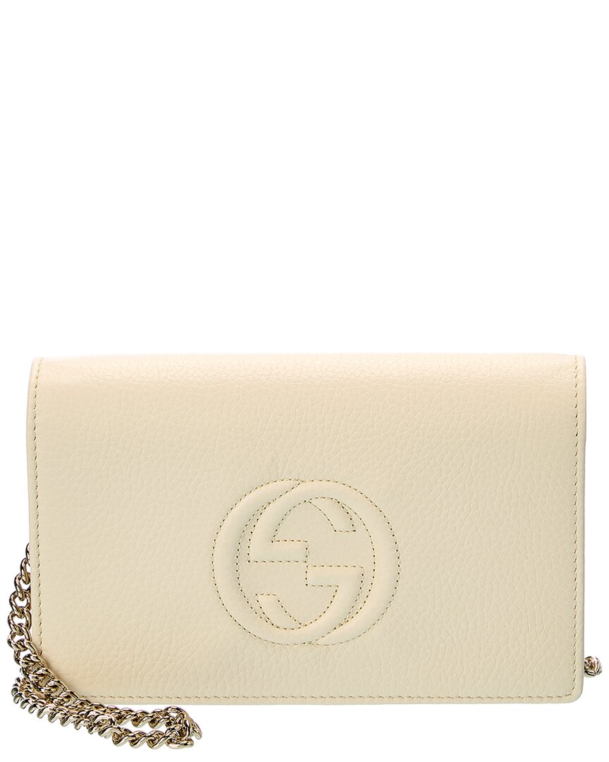 Luxury Gucci Trending 2025 Soho Leather Wallet on Chain