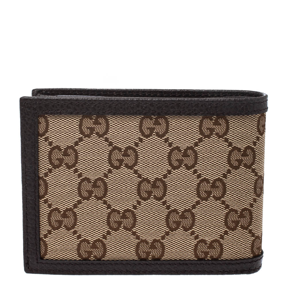 Gucci Gucci Men's GG Canvas Bifold Wallet Men's