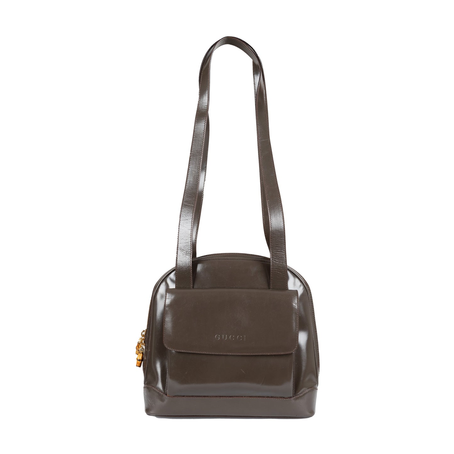 Luxury Gucci Trending 2025 Vintage Patent Leather Shoulder Bag - '00s