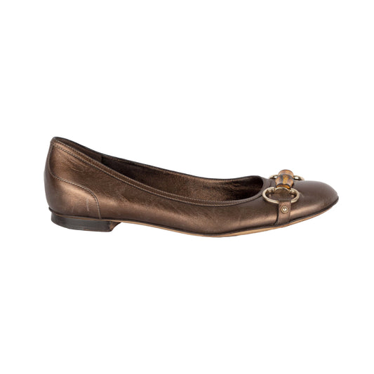 Luxury Gucci Trending 2025 Bamboo Ballet Flats - '10s