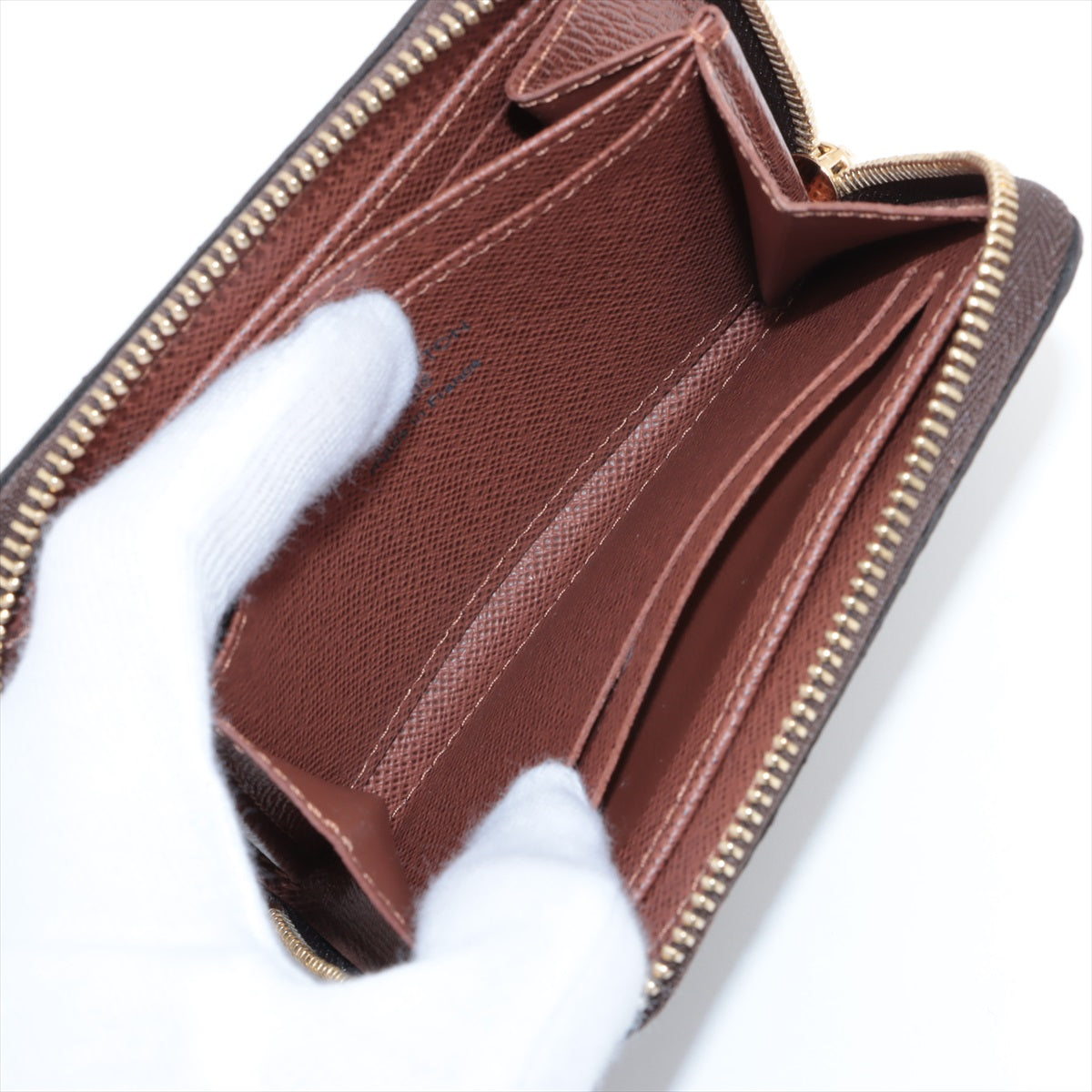 Louis Vuitton Monogram Zippyr Coin Impact M60067 Brown Coin Case